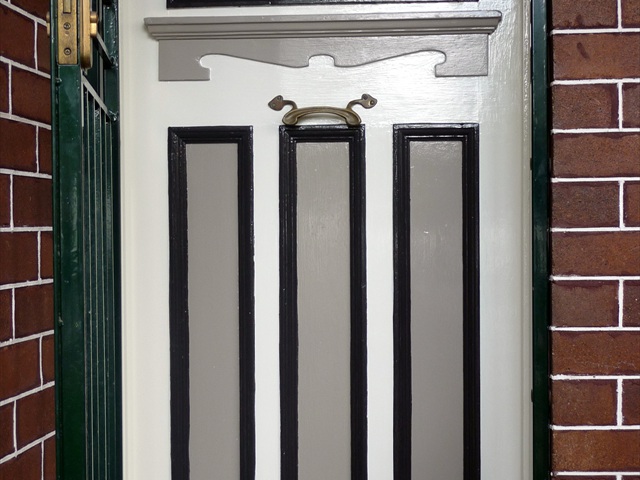 Re painting of External door at Balmain